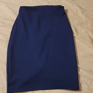 Blue Pencil Skirt